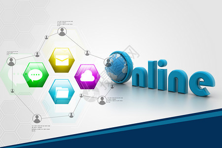 互联网联系背景